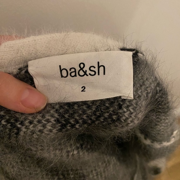 Bash parish black and white sweater size 2 - Picture 7 of 8